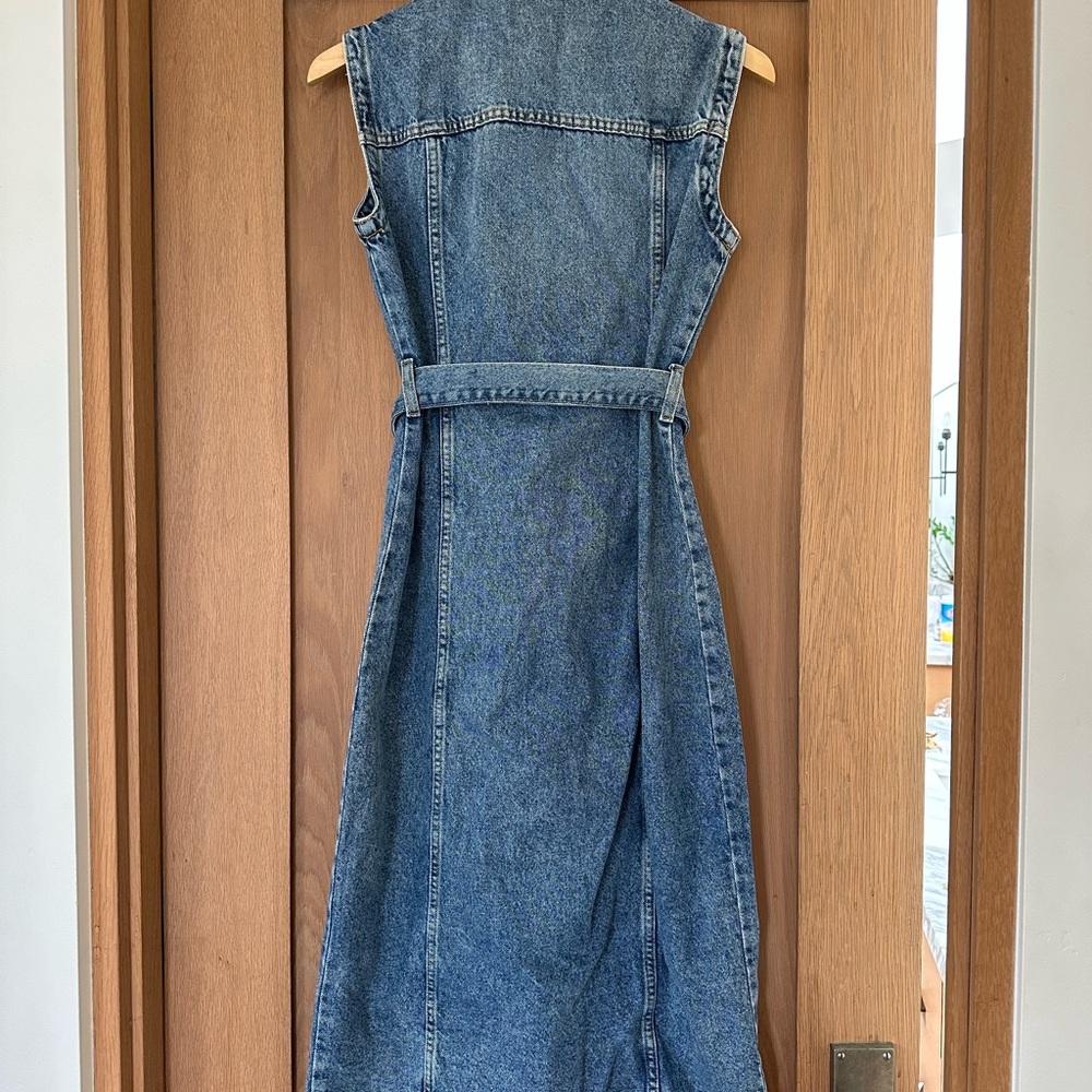 NWT Zara Denim Sleeveless Doro Dress Size Small! - Picture 8 of 11